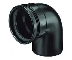 PP Bocht 90° Spie/Manchet 40 mm
