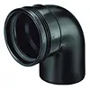PP Bocht 90° Spie/Manchet 75 mm