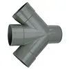 Dubbel T-stuk 45° 3 x mof, 1 x spie 110 mm