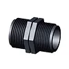 Merkloos Dubbele nippel 2x buitendraad PP 1" x 1"1