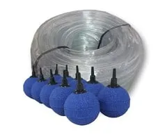 Heldere PVC slang 4-6 mm 25 mtr + 10x Luchtbol 5 cm