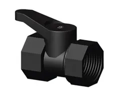 Merkloos Kogelkraan "Mini" Binnendraad x Binnendraad ¾" x ¾"