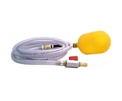 Oppompbare buisafsluiter 92 - 145 mm met slang en afsluiter.