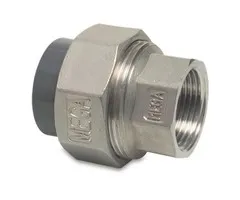 Mega Overgangskoppeling RVS naar PVC - 63 mm - 2" Binnendraad