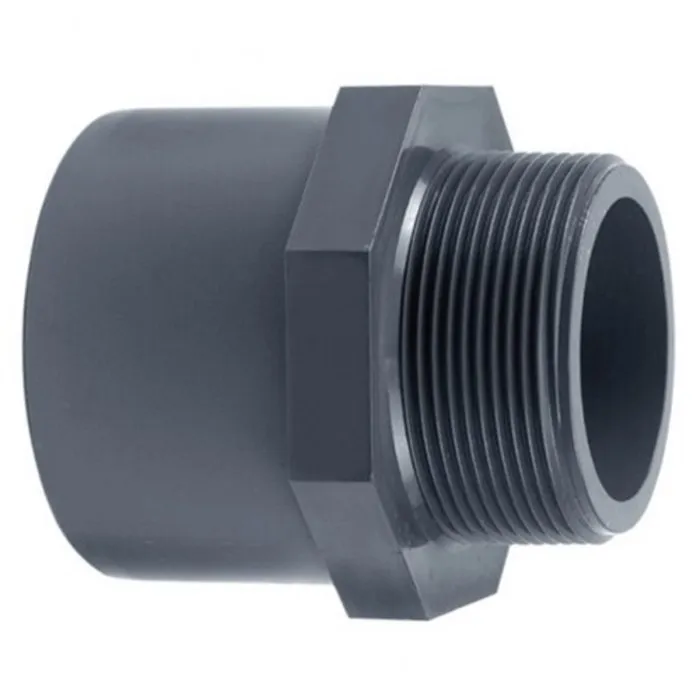 Effast PVC Puntstuk 16 mm x 20 mm x 3/8" buitendraad