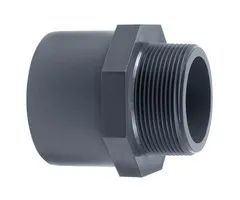 Effast PVC puntstuk 25 mm x 32 mm x 1" buitendraad