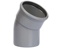 Wavin PVC Bocht Afvoer 45° 110 mm Manchet x Spie