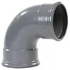 Wavin PVC Bocht Afvoer 88° 110 mm 2 x Manchet