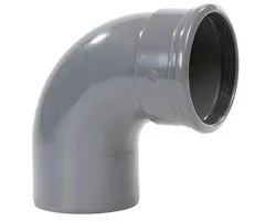 Wavin PVC Bocht Afvoer 88° 110 mm Manchet x Spie