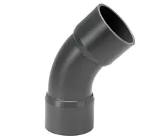 Effast PVC Bocht Druk 45° 75 mm