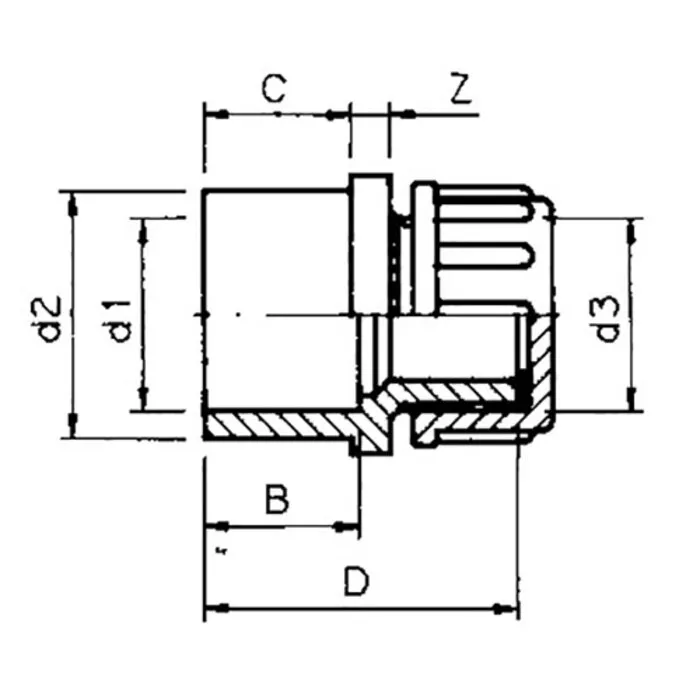 VDL PVC Eindset 32 mm / 40 mm x 1"
