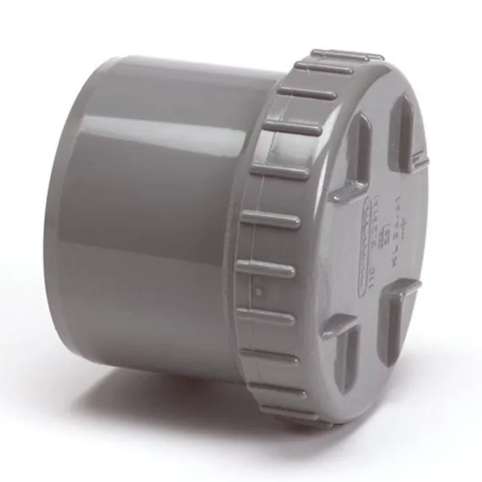 PVC Eindstuk met Schroefdeksel 110 mm