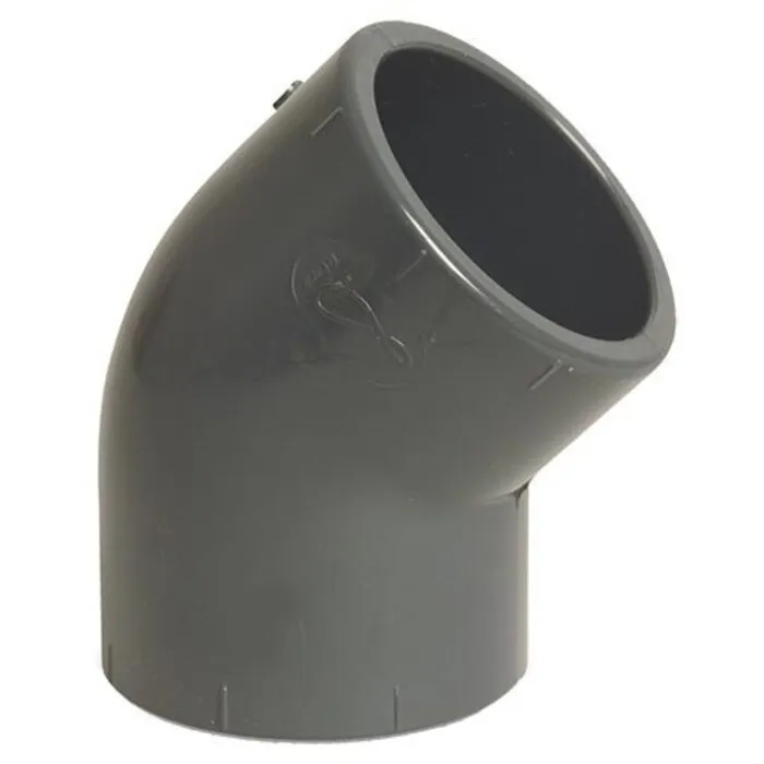Mega PVC Knie Druk 45º 50 mm Mega
