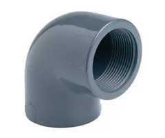 PVC Knie Druk 90° Lijm x Binnendraad 20 x ½"