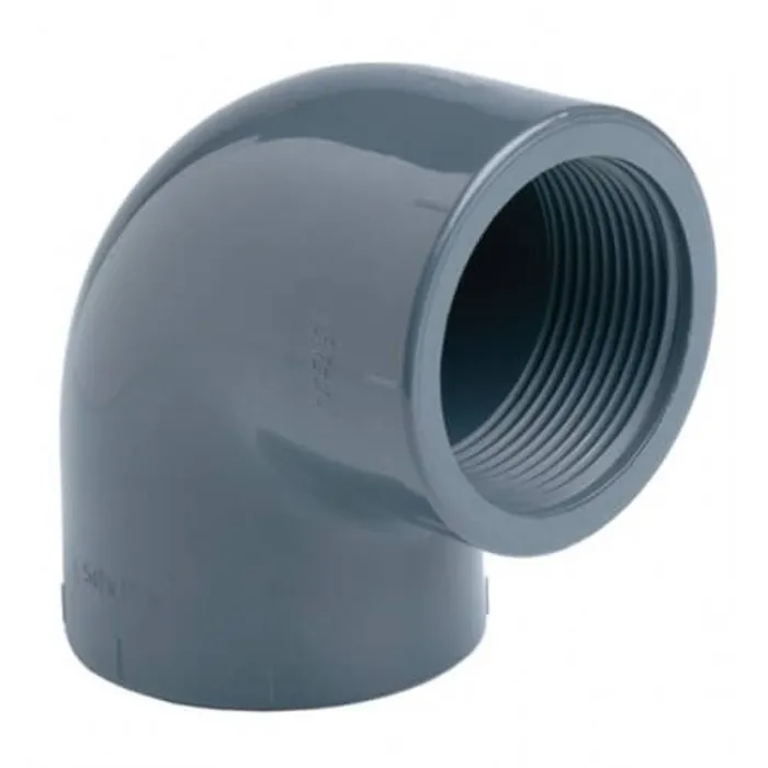PVC Knie Druk 90° Lijm x Binnendraad 25 x ¾"