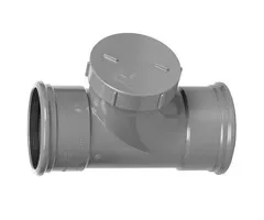 PVC Ontstoppingsstuk 110 mm 2 x Manchet