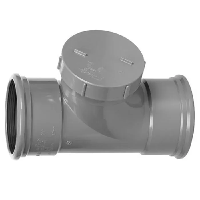 PVC Ontstoppingsstuk 110 mm 2 x Manchet