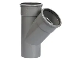 PVC T-Stuk 45° 110 mm 2 x Manchet / Spie