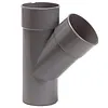 PVC T-Stuk 45° 110 mm 2 x Mof / 1 x Spie