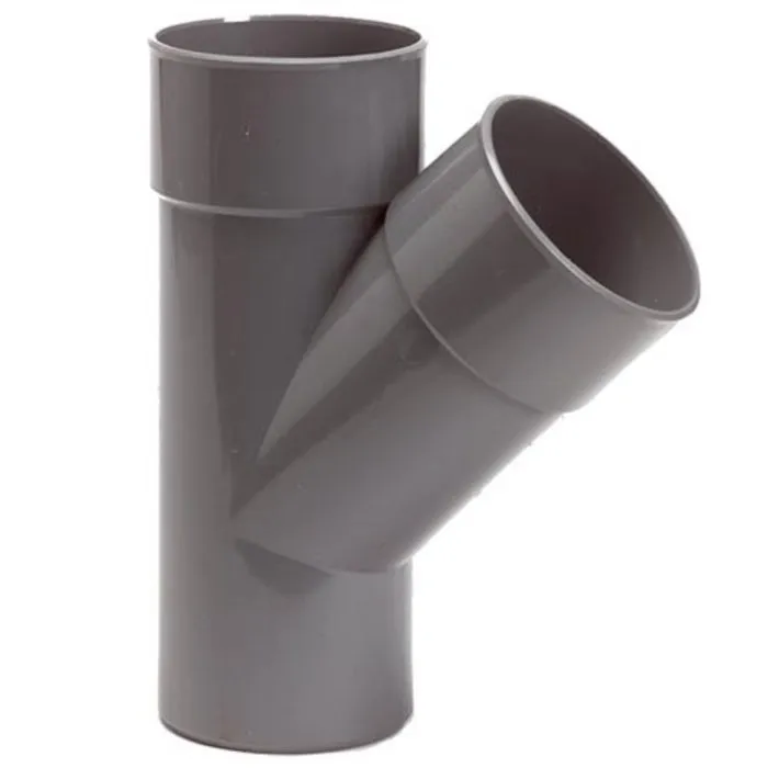PVC T-Stuk 45º 110 mm 2 x Mof / 1 x Spie