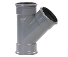 PVC T-Stuk 45° 110 mm 3 x Manchet