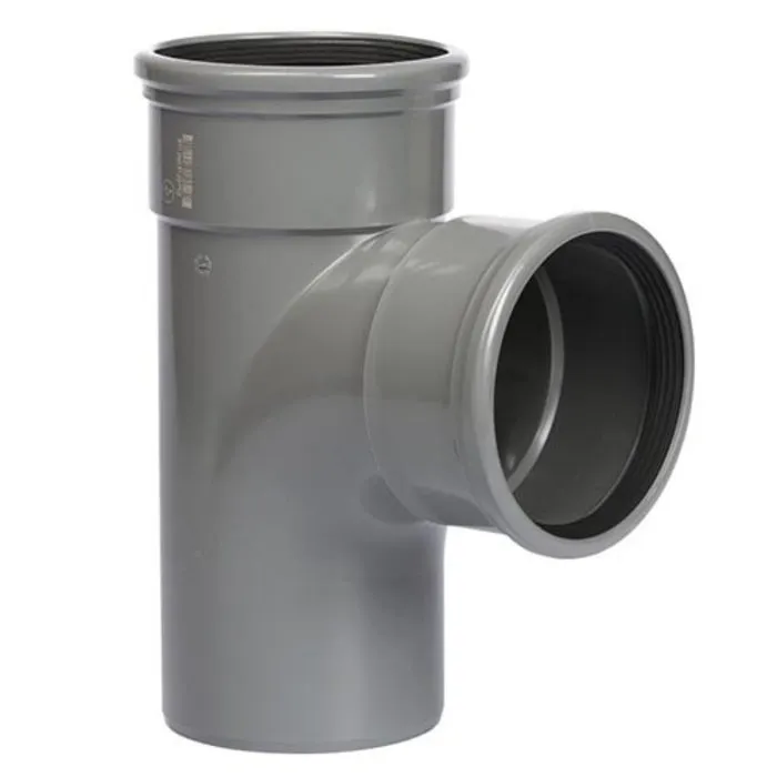 Pipelife PVC T-Stuk 88º 110 mm 2 x Manchet / Spie