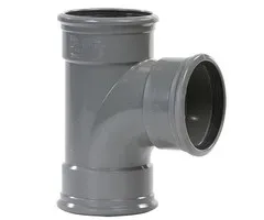 PVC T-Stuk 88° 110 mm 3 x Manchet