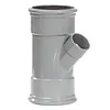 PVC Verloop T-Stuk 45° 110 mm x 40 mm 2 x Manchet / Mof