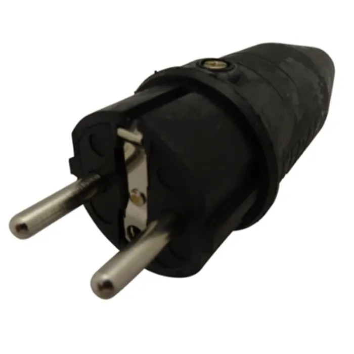 Rubber stekker met randaarde 16A 250VAC