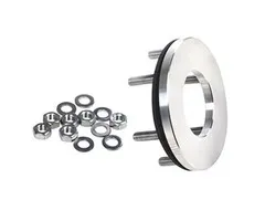 RVS Contraflens met 6 RVS ringen en moeren voor de VGE PRO Inox Dompel UV-C