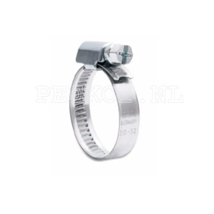Slangklem - RVS 12 - 22 mm (½")