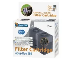 Superfish Superfish Aquaflow 100 Crystal Clear Cartridge 2 stuks
