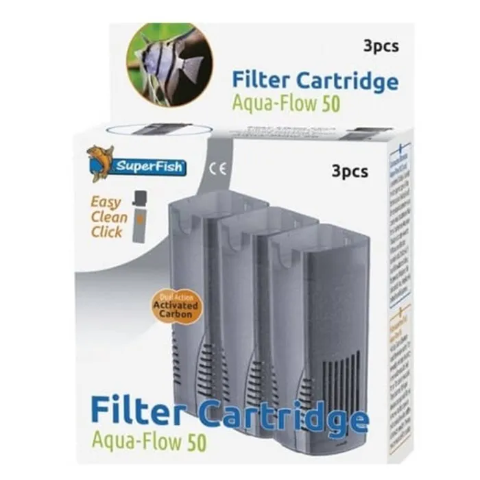 Superfish Superfish AquaFlow 50 Easy Click Cassette 3 stuks