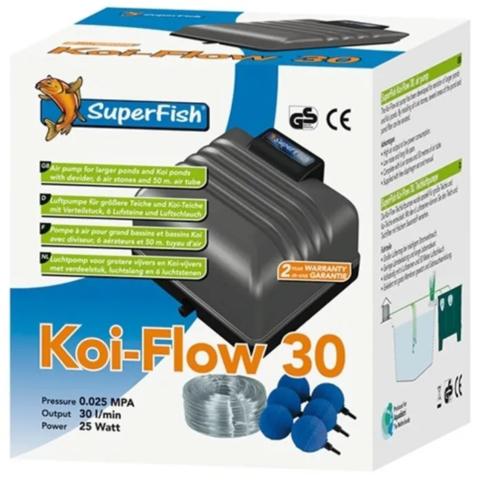 Superfish Superfish Luchtpomp Koi Flow 30 Professioneel Beluchtingsset