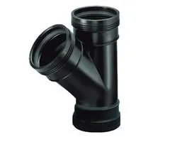 PP T-Stuk 45° 3x Manchet 50 mm