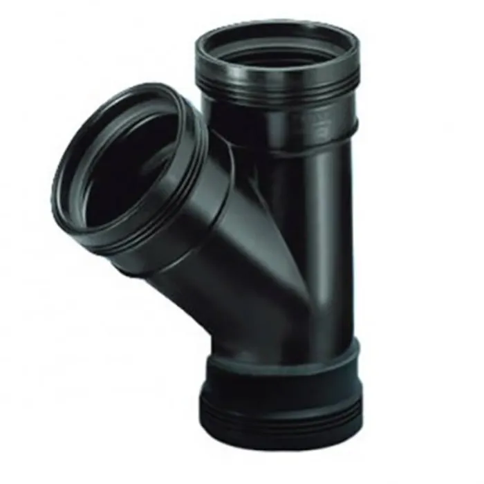 T-Stuk 45° 3x Manchet 50mm