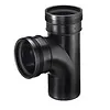 PP T-Stuk 90° 2x manchet/1x Spie 40 mm