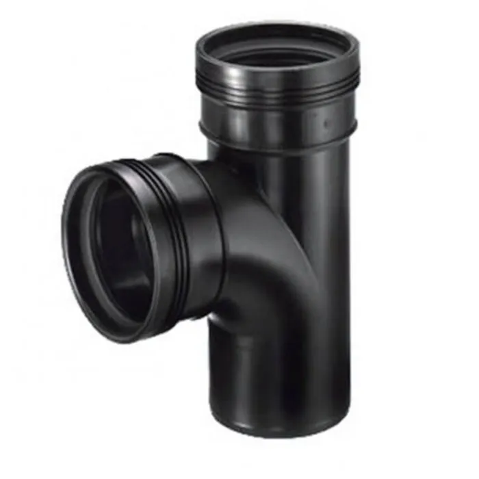 T-Stuk 87° 2x manchet/1x Spie 40mm