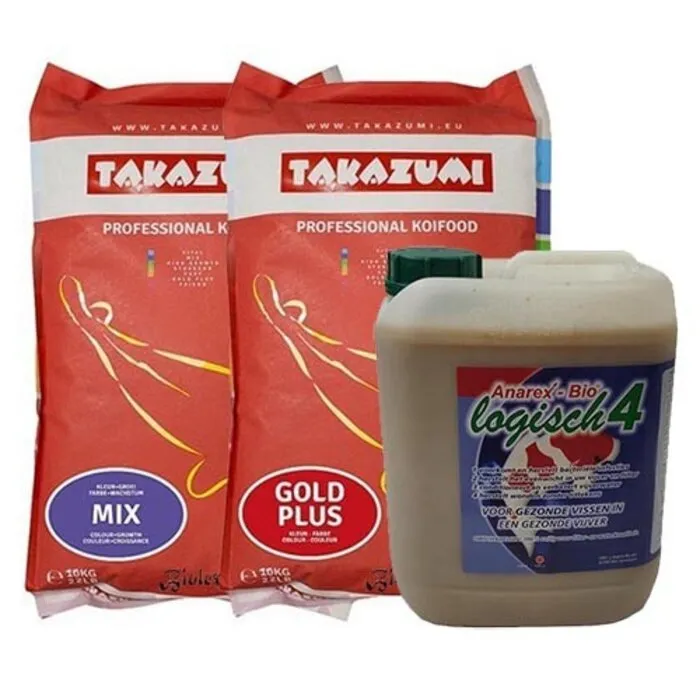 Takazumi Takazumi Gold 10 KG en Takazumi Mix 10 KG en Anarex Bio 5 ltr (actie)