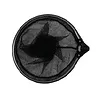 Merkloos Tele schepnet zwart grofmazig rond 35 cm excl. telescoopsteel