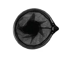 Merkloos Tele schepnet zwart grofmazig rond 35 cm excl. telescoopsteel