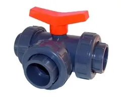PVC Kogelkraan 3-weg T-boring 32 mm