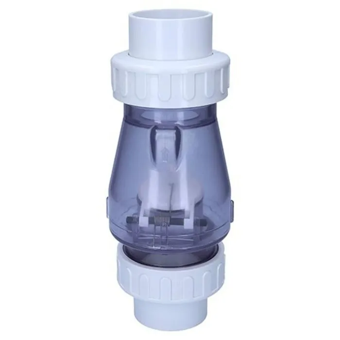 Valterra Valterra transparante terugslagklep 50mm met veer