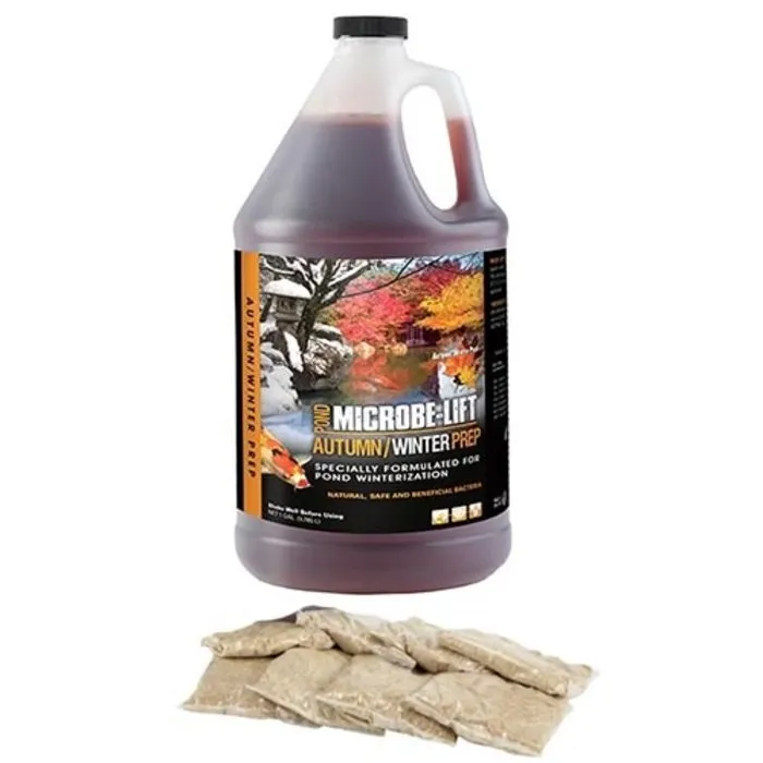 Microbe-Lift voor vijver, filter en waterbehandeling Microbe Lift Autumn/Winter Prep 4 Ltr. + 8 zakjes