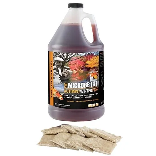 Microbe-Lift voor vijver, filter en waterbehandeling Microbe Lift Autumn/Winter Prep 4 Ltr. + 8 zakjes