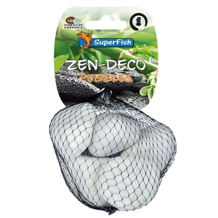 Superfish Superfish Zen Deco Pebble Wit M 5 stuks