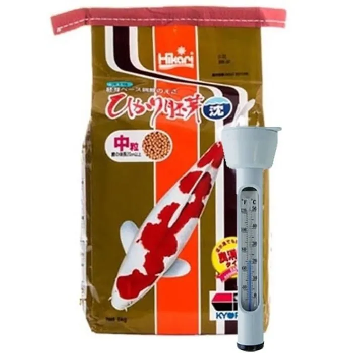 Hikari / Saki Hikari Hikari Wheat Germ SINKING M 5 Kg en Thermometer
