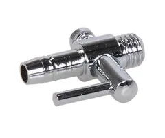 Luchtverdeler messing 4 mm 1 uitgang