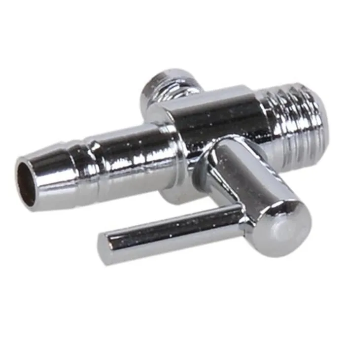 Luchtverdeler messing 4 mm 1 uitgang