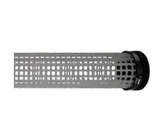 Rasterbuis 110 mm x Lengte 1 meter + Flexibele eindkap 110 mm